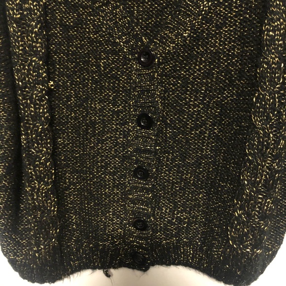 GED Longdon Knit Cardigan V-neck Long Sleeve Ribbed Vegan Fibres Medium C - Picture 2 of 8